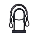 Anti-Theft Bike U-Lock with Security Steel Cable