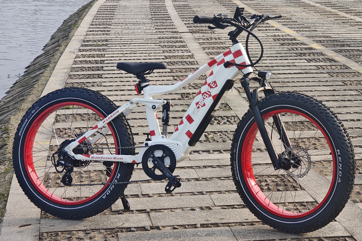ev warrior electric bicycle Warrior Full Suspension All Terrain eBike, Warrior Pro (Torque Sensor) / Solar Flare