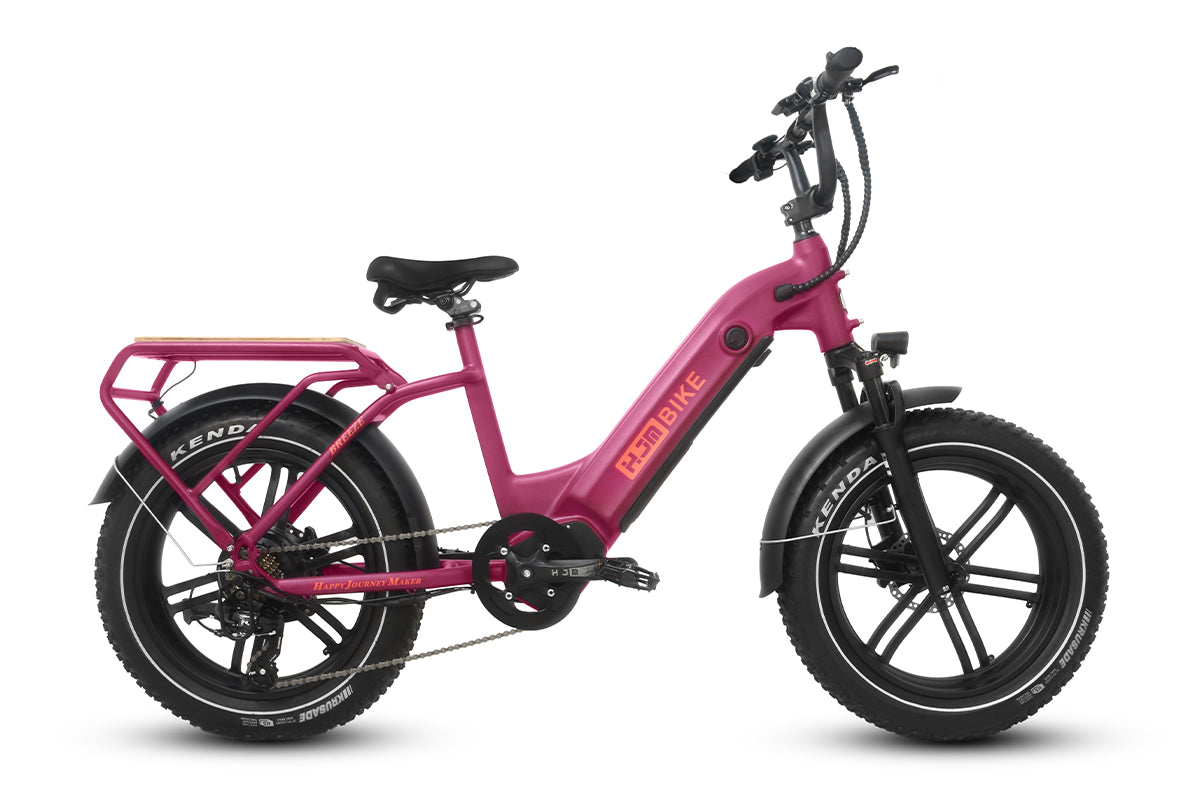 Breeze Cargo Fat Tire Lifestyle eBike, Dark Magenta / Single Battery(20Ah) Breeze Cargo Fat Tire Lifestyle eBike, Dark Magenta / Single Battery(20Ah)