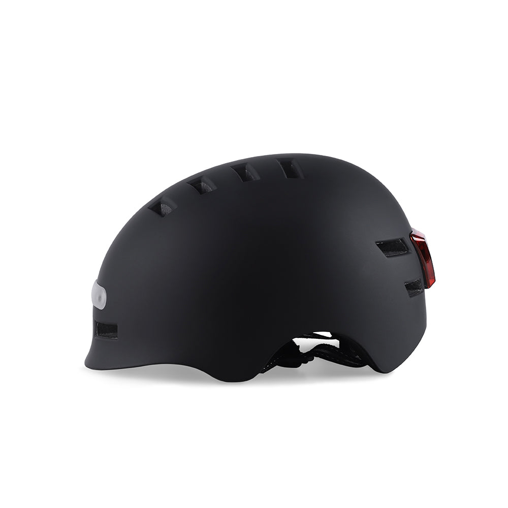blinking motorcycle helmet Rechargeable Dual-light Night Flashing Helmet, Black / M: 21.2~22.4 inches/ 54~57cm
