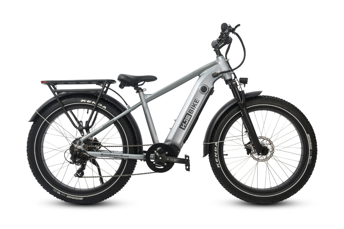 kenda electric bicycle Joyrider Step-Thru Fat Tire Ebike 24"(Recommended height is 5'/ Fully Assembled) / Charcoal Gray(Fully Assembled)
