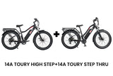 Toury Step Thru Fat Tire Ebike (Fully Assembled)