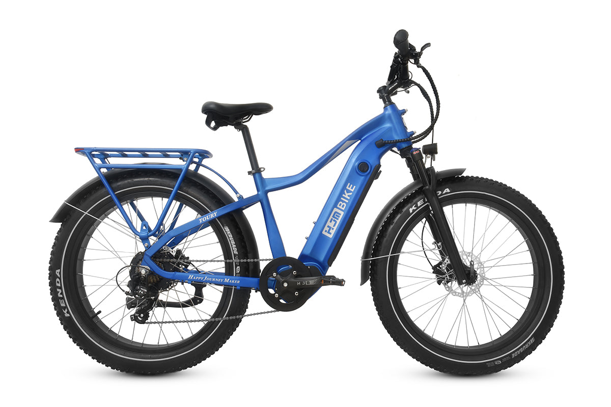Fat Tire eBike All Terrain Electric Bike Adult Long Range Battery 750W Mountain Trial Off Road Bike, Step-Through / Harvest Gold