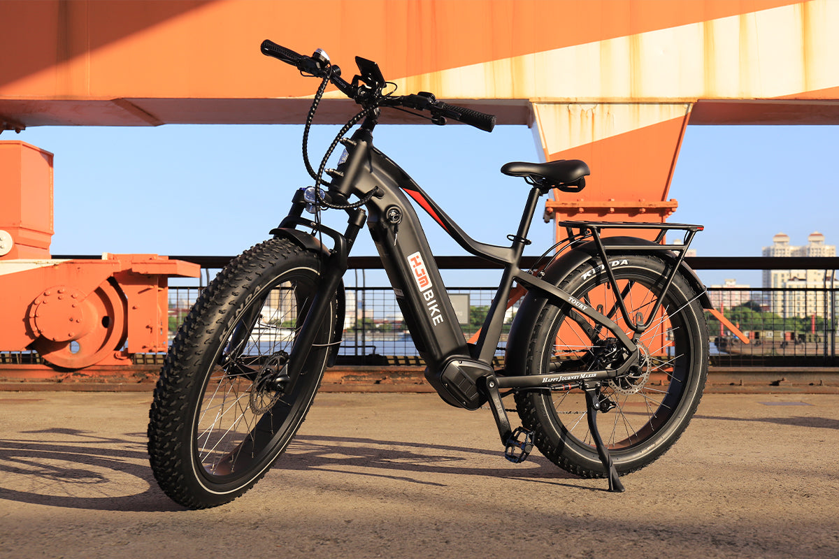 e-bikes fully Fat Tire eBike All Terrain Electric Bike Adult Long Range Battery 750W Mountain Trial Off Road Bike, Step-Through / Harvest Gold