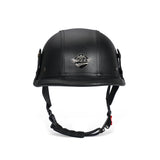 Retro Street Motorcycle Helmet Black