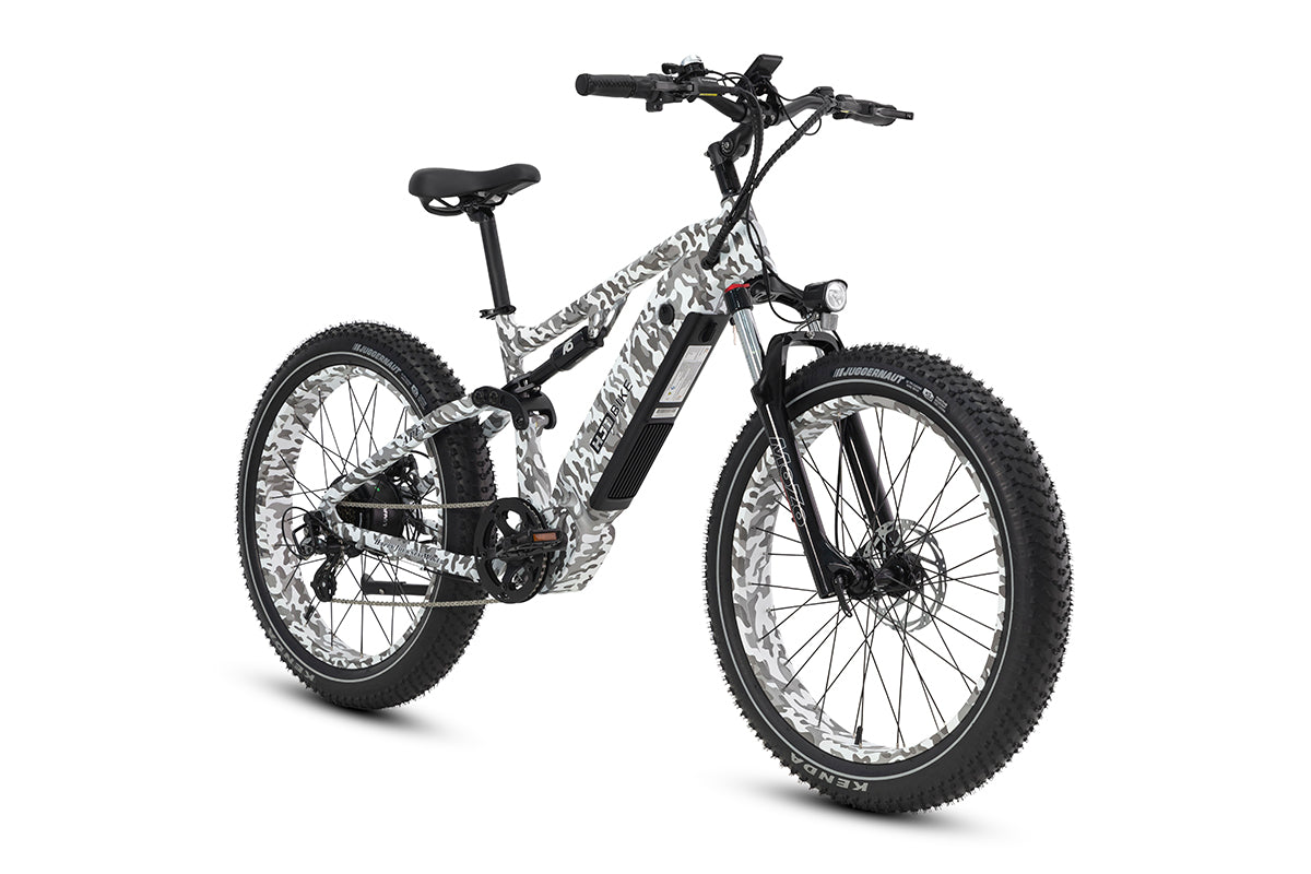 all terrain mountainbike Apex Full Suspension All Terrain eBike, Camouflage Gray