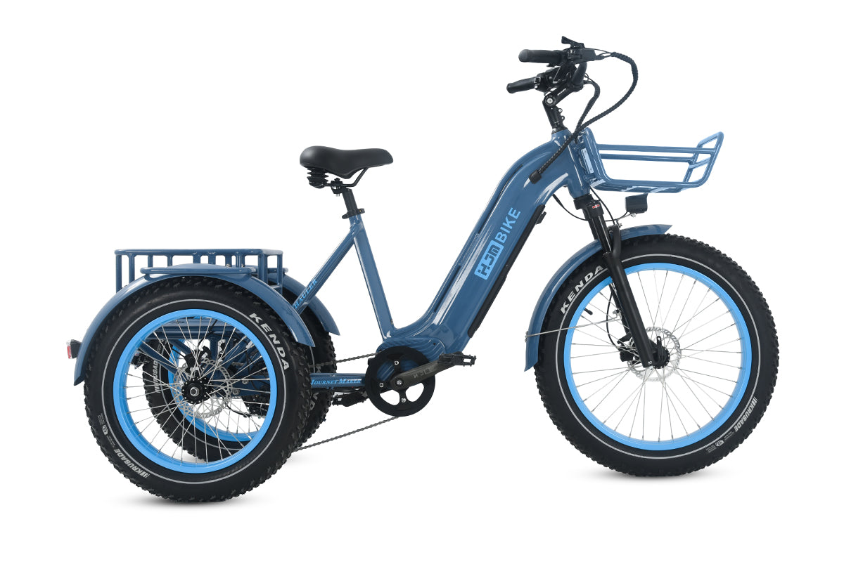 3 wheel cargo bicycle Electric Tricycle Fat Tire Heavy Duty Utility eTrike TriHauler