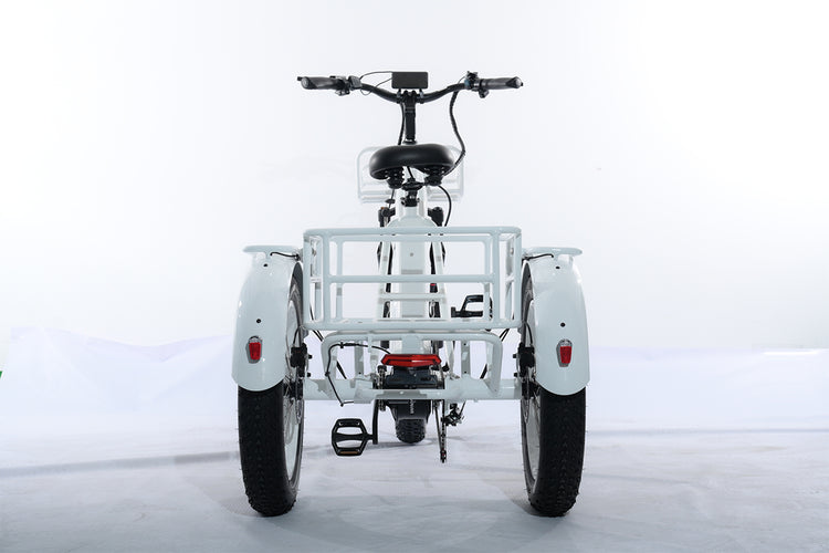 What helps you turn, stop and park your electric trike?