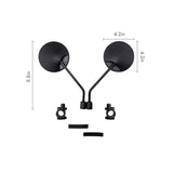 Wide-Angle Circular Rearview Mirrors(pair)