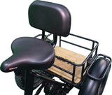 Extra Wide Saddle Seat with Backrest