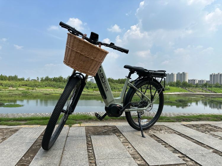 How can you carry essentials on a cruiser ebike?
