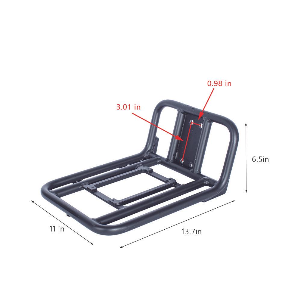 HJM quick release front rack size